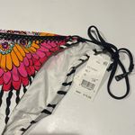 Trina Turk 🇺🇸 12 retro boho eyelet crochet Women's Pink and Black Swim Bottom $76 Photo 1