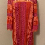 Trina Turk Pink and Orange three-quarter inches sleeve “Fiesta” Dress Photo 0