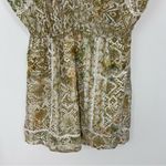 Cleobella Printed Mini Dress Tassel Tie Elastic Waist Size Small Photo 2