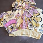 Nickelodeon  Spongebob Squarepants Cartoon Print Cropped Hoodie Womens Small‎ Photo 5