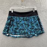 Lululemon  Pace Rival Skirt Skort Fleur Sombre Kayak Blue Dragonfly Women's 6 Photo 1