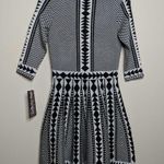 Nina Leonard Geo Fit/Flare Dress - Size M - NWT Photo 6