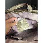 Coach ‎ Signature F19409 Leather Tote Shoulder Bag Purse Lavender Lining Photo 11