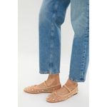 Loeffler Randall  Leonie Crystal Mesh Ballet Flats in Caramel Size US 10 Photo 9