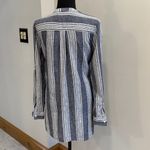 Old Navy  NWOT Linen and Cotton Striped Tunic size S Photo 4