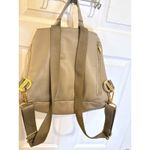 Fawn Design‎ Backpack Diaper Bag Convertible Taupe Gold Hardware Tan Photo 3