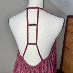 Free People  Double Dutch Flowy Halter Tunic Tank Top Bright Red Extra Small XS Photo 2