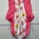 Love Shack Fancy Bright Peony Pink Multi Mix Print Shailee One Piece Swimsuit XS Photo 10