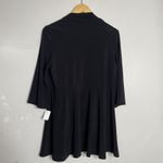 Joseph Ribkoff  Women's Black 3/4 Sleeve Open Jersey Travel Knit Jacket Sz 12 Photo 1