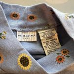 White Stag Cottage Blue Soft Sunflower Fall Printed Long Sleeve Turtleneck Shirt NEW Photo 10