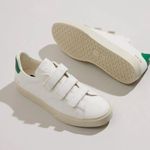 VEJA Recife Chromefree Leather Velcro sneakers Extra-White Emeraude size 8 Photo 10