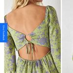 Urban Outfitters  Floral Green and Purple Women's Dress Photo 3