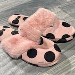 Victoria's Secret Victoria’s Secret Pink Polka Dot Slippers; Medium Women’s Photo 0