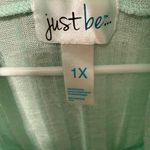 Just Be  Light Green Cowl Neck Sweater Photo 2