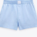 ZARA  Striped Poplin Shorts Photo 0
