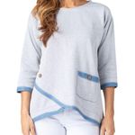 Multiples NWT Asymmetrical solid fleece top Photo 0