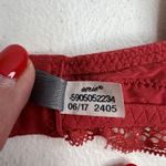 Aerie  Happy Size 32A Bra Very Sexy Lined Demi Push Up Underwire Red Lace Plunge Photo 13