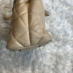 Kate Spade  Taupe Tan Leather Maryanne Quilted Tote Satchel Gold Chain Straps Photo 5