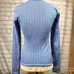 Free People Lucky You Layering Scoop Neck Top Blue M/L Photo 7