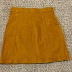 Mi Ami Camel Brown Button Down Mini Skirt Size M Photo 1