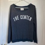 Sol Angeles  The Center navy crewneck sweatshirt boat neck pullover vintage wash Photo 0