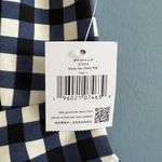 Kate Spade NWT Gingham Ponte Fiorella Navy Blue White Fit & Flare Dress Photo 6