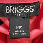 Briggs Petite Jacket Melon Pink Medium M Petite Stretch Button Front Photo 3
