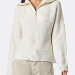 Joie NWT  Hinnes Ribbed 100% Wool Ivory Porcelain Sweater Size XL Photo 0