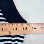 N: Philanthropy Black White Striped Ruched Mini Dress Womens S Nautical Ruched Photo 4