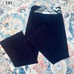 Lululemon  Flare Size 6 Black Leggings With Black And White Waist Reversible Photo 0