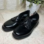 Wonder Nation  black laced up oxfords sz 2 Photo 2