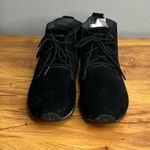 Eddie Bauer  Black Chukka Bootie Ankle Boot Womens Size 10 Leather Suede Lace Up Photo 4