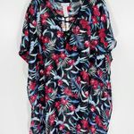 Tommy Bahama  Midnight Orchid Lace Up Tunic Size Small Medium NWT Coverup Photo 1