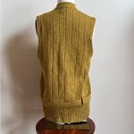 Revere Golden Knit Vest with Belt Yellow Size L Photo 3