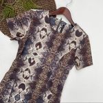 W118 By Walter Baker Women’s Dress Snake Print Back Zip Short Sleeve Small Photo 0