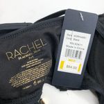 Rachel Roy  Womens Laced Back Bustier Bikini Swim Top Black M Photo 4