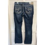 Silver Jeans Aiko Mid Bootcut Medium Wash Low Rise Stitching Size 30x33 Logo Photo 6