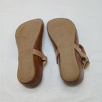 Cordani Gene Thong Wedge Sandal Womens 5.5 Tan Patent Leather Platform Shoes Photo 8