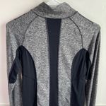 Reva Activewear Heather Gray and Black Full Zip Jacket Photo 4