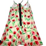 Milly  floral mini dress ruffle slip party summer classic silk boho designer $300 Photo 2