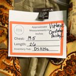 Vintage Multicolor Paisley Corduroy Blazer Green Size L Photo 5