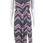 Lavender Brown  Chevron Maxi Dress XS Photo 0