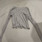 Garage  Grey Long Sleeve Cropped Photo 2