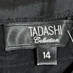 Tadashi Shoji Tadashi Collection Taffeta Rossetti Tiered Cap Sleeve Top in Black, Size 14 Photo 4