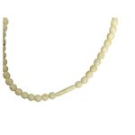 BALTIC AMBER VINTAGE ROUND BUTTER COLOR 5 mm BEADS NECKLACE Photo 3