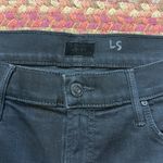 NWOT MOTHER DENIM BLACK STRETCH STUNNER ZIP ANKLE STEP FRAY JEANS Size 31 Photo 2