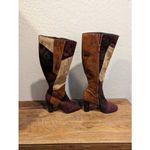 Impo  patchwork leather boho 70’s chunk heel boots 6 Photo 3