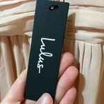 Womens New LuLus Heavenly Hues Deep V Neck High Slit Maxi Dress Blush Pi… Pink Size M Photo 12