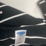 Old Navy , Women’s Large Black & White striped, stretchy,‎ long sleeve dress Photo 6