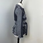 Anthropologie Hei Hei Ruffle Anorak Colorblock Ruffle Back Jacket XSP Steampunk Photo 5